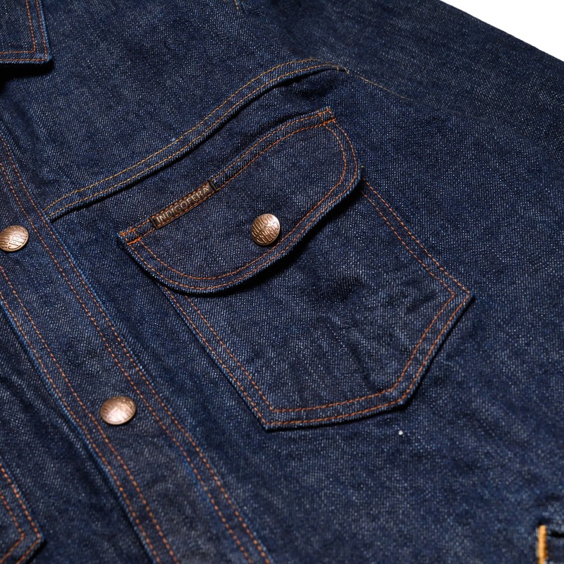 Indigofera Fargo Trucker Shiroyama 18oz Japanese Selvedge Denim jackets - Blue Indigofera Fargo Trucker Shiroyama 18oz Japanese Selvedge Denim jackets - Blue