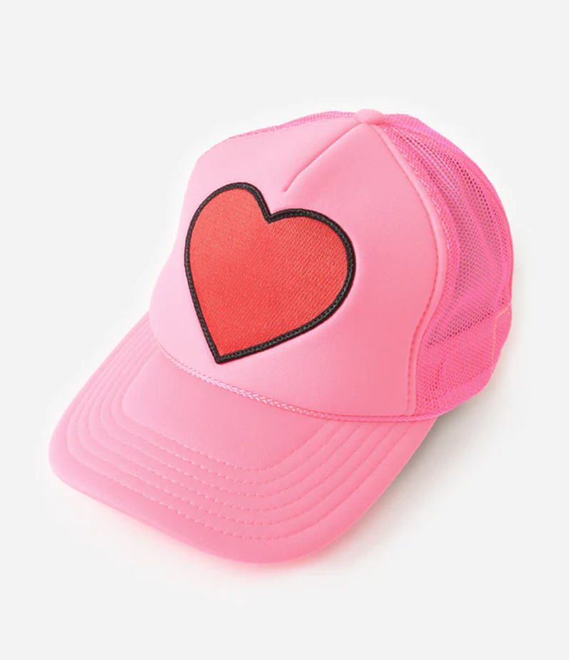 Aviator Nation Heart Trucker Hat - Pink/Red | Garmentory display picture 3