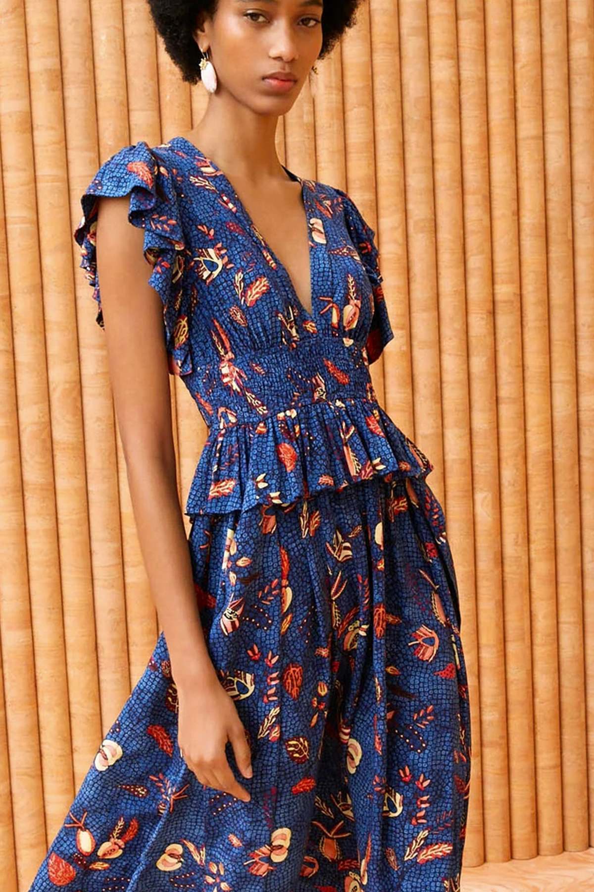 Ulla Johnson Brielle Dress - Blue Dahlia | Garmentory