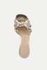 Veronica Beard Misa Knot Front Heeled Sandal - Platinum - Thumbnail 3