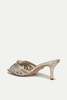 Veronica Beard Misa Knot Front Heeled Sandal - Platinum - Thumbnail 4