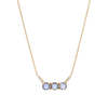 Jennie Kwon Designs 3 Rose Cut Blue Sapphire Equilibrium Necklace - Thumbnail 1