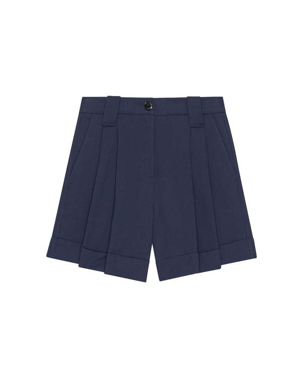 Ganni Light Solid Shorts - Blue | Garmentory