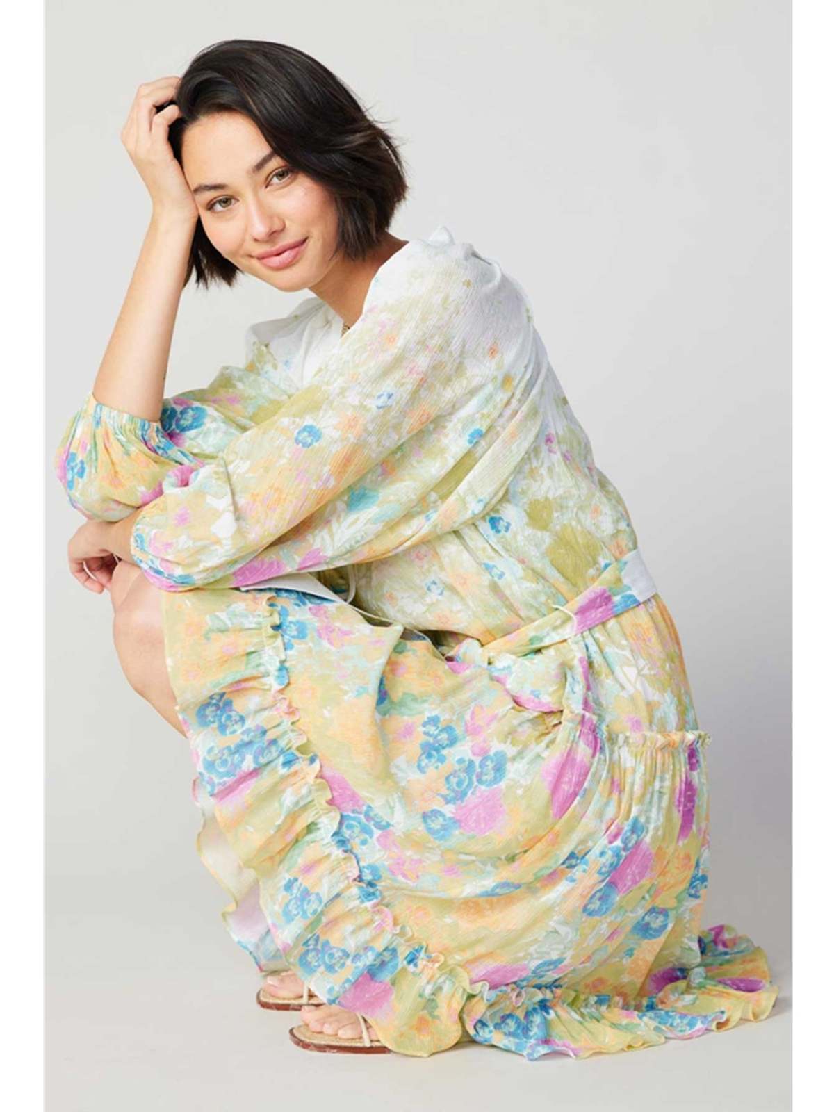 enzo midi dress Current Air Enzo Midi Dress - Multi