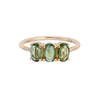 Jennie Kwon Designs Green Sapphire Olive Equilibrium Ring - Multi - Thumbnail 4