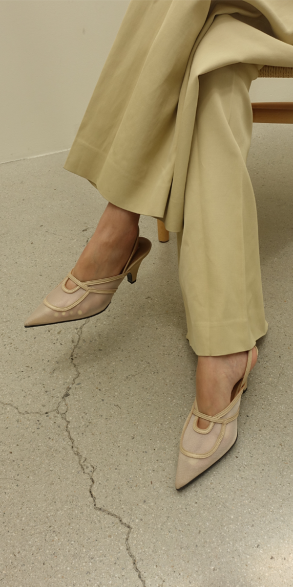Reike Nen Gib Slingbacks - Beige on Garmentory