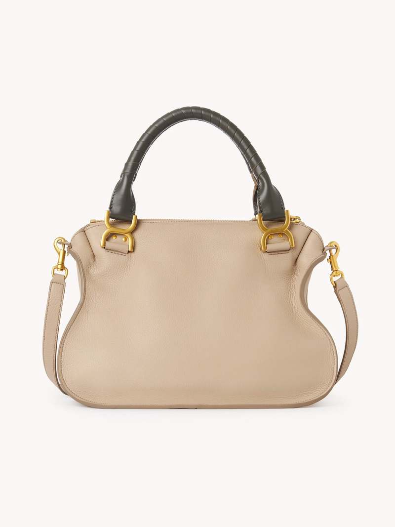 ハンドバッグ Chloe Marcie Medium Double Carry Floral Grey Chloé Marcie Double Carry Bag - Floral Grey | Garmentory