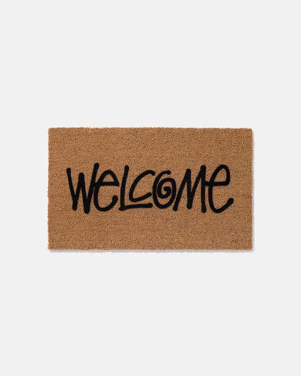 【激レア】【デッドストック】Stussy welcome ラグマット Stussy Welcome Mat - Tan | Garmentory
