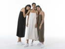 Ali Golden Square Dress - Thumbnail 1