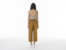 Ali Golden Front Pleat Pant - Thumbnail 3