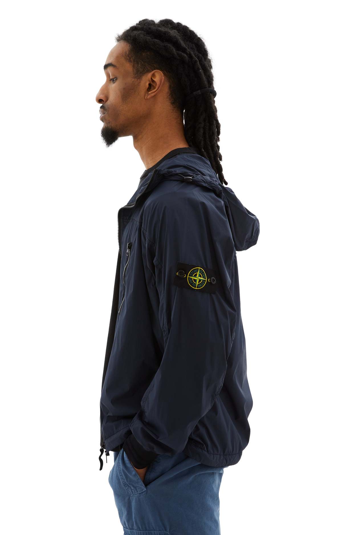 Packable Skin Touch Nylon-TC Jacket (Navy) | Garmentory