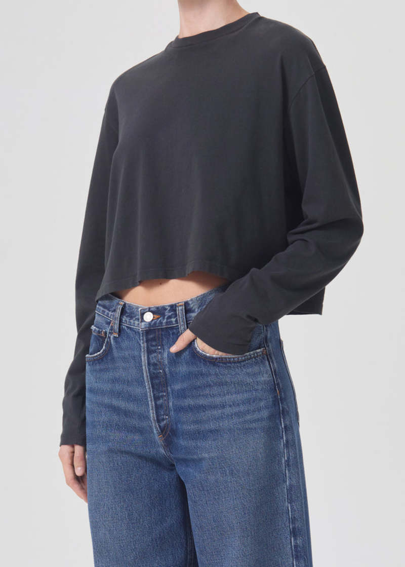 AGOLDE Mason Cropped Tee | Garmentory