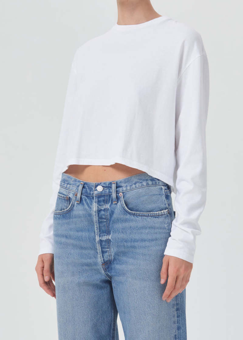 AGOLDE Mason Cropped Tee | Garmentory