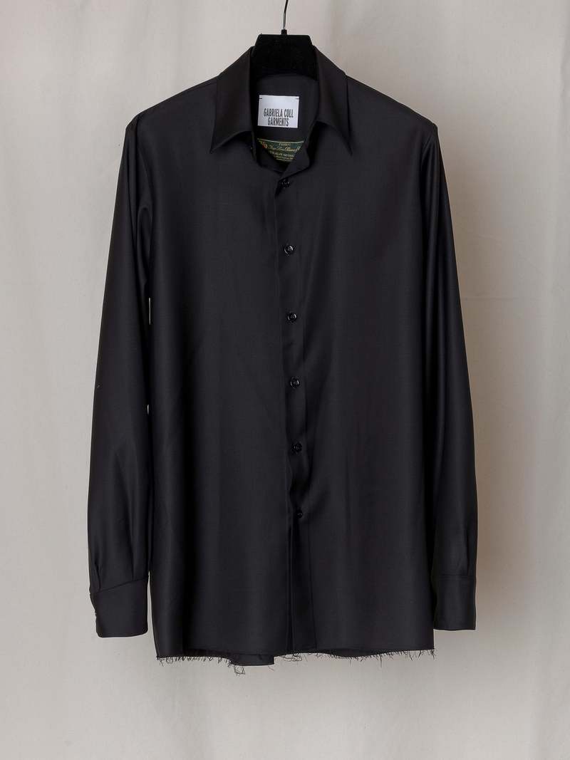 Gabriela Coll Garments Loro Piana Fine Wool No.118 Shirt - Black 