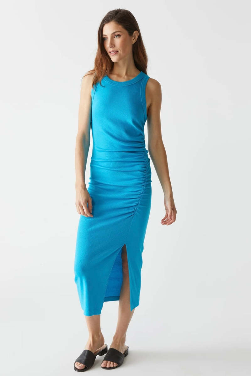 Michael Stars Tala Asymmetrical Midi Dress - Corsica | Garmentory