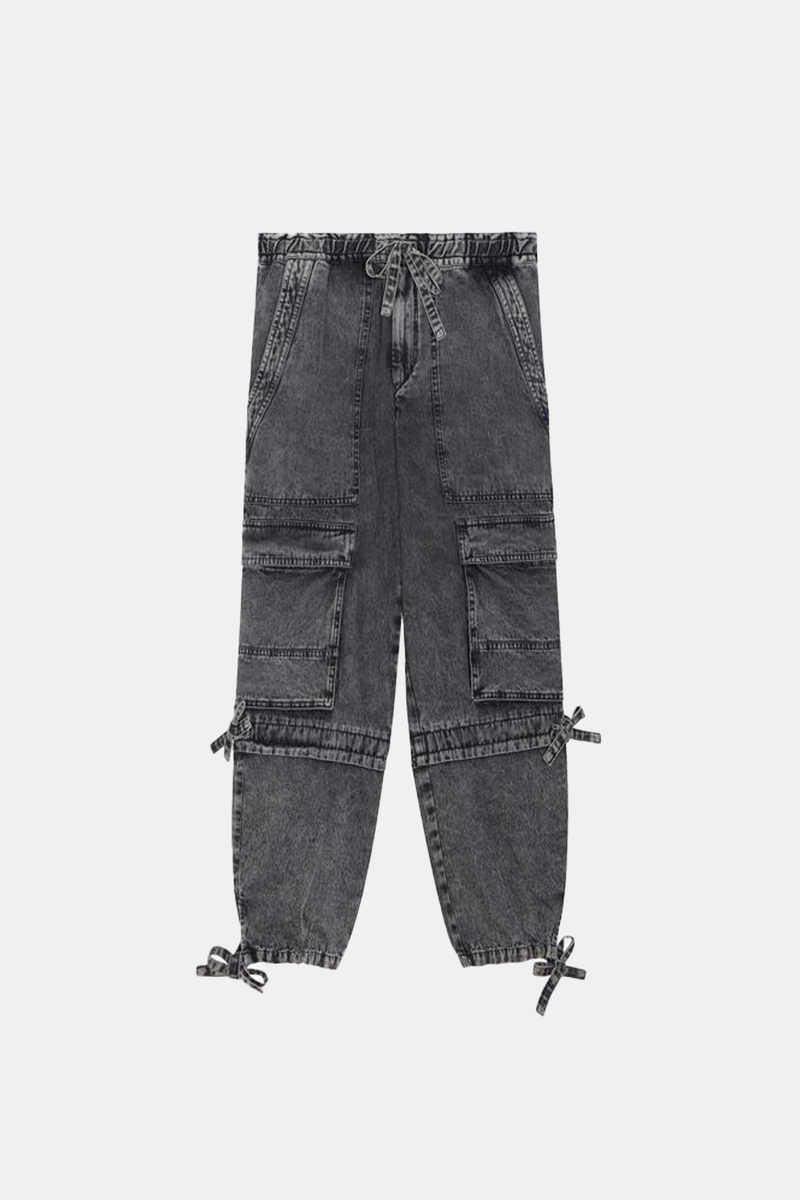 isabel marant etoile Ivy Cargo Pant - Faded Black | Garmentory