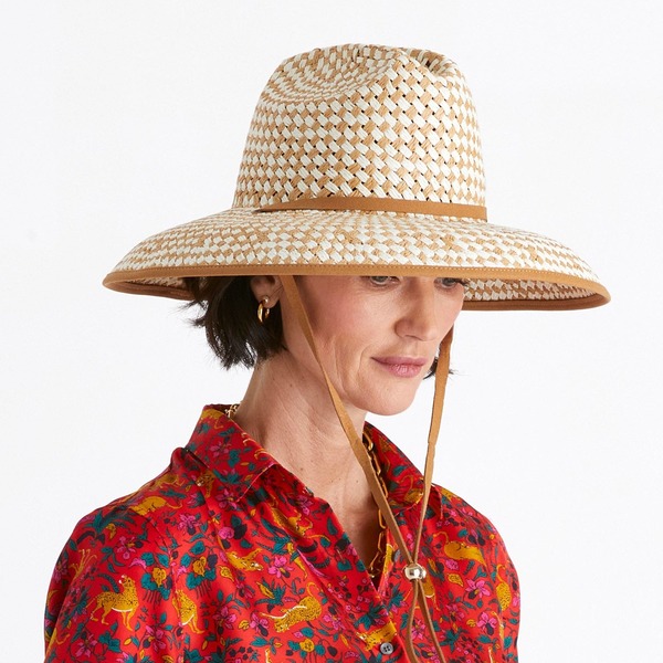 Lele Sadoughi Women\'s Checkered Straw Hat Lele Sadoughi Checkered Straw Hat | Shopbop main image 4