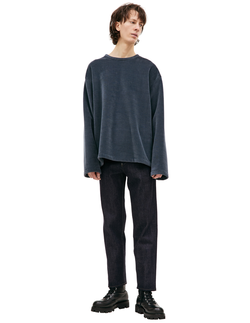 Jil Sander Velvet Zip-up Sweatshirt | Garmentory
