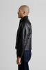 Sunflower Short Leather Jacket - Black - Thumbnail 5