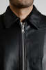 Sunflower Short Leather Jacket - Black - Thumbnail 6