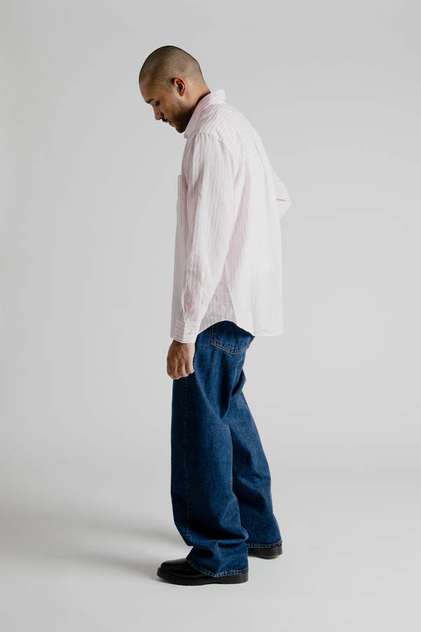 Sunflower Wide Twist Denim - Rinse Blue | Garmentory