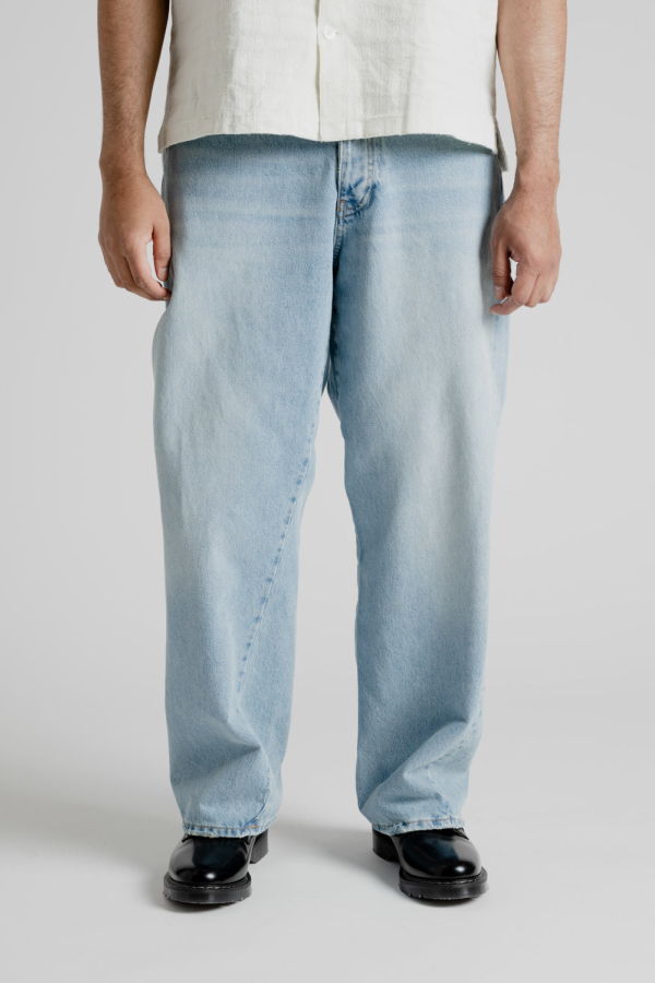 Sunflower Wide Twist Denim - Vintage Blue