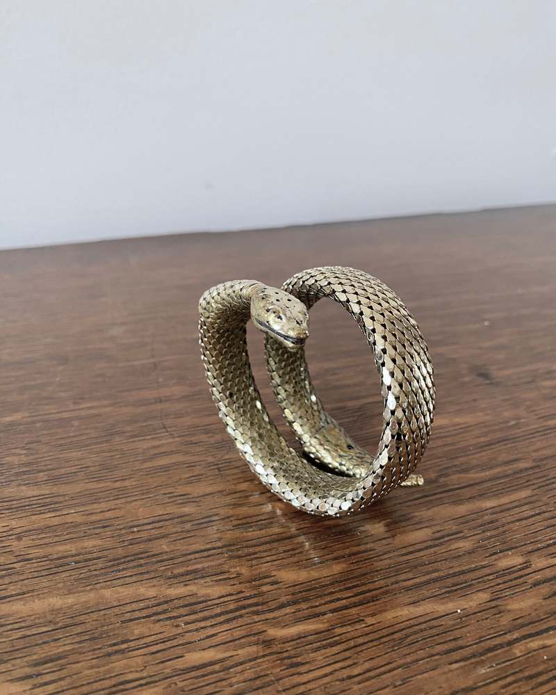 Vintage Whiting & Davis Snake Bracelet - Etsy