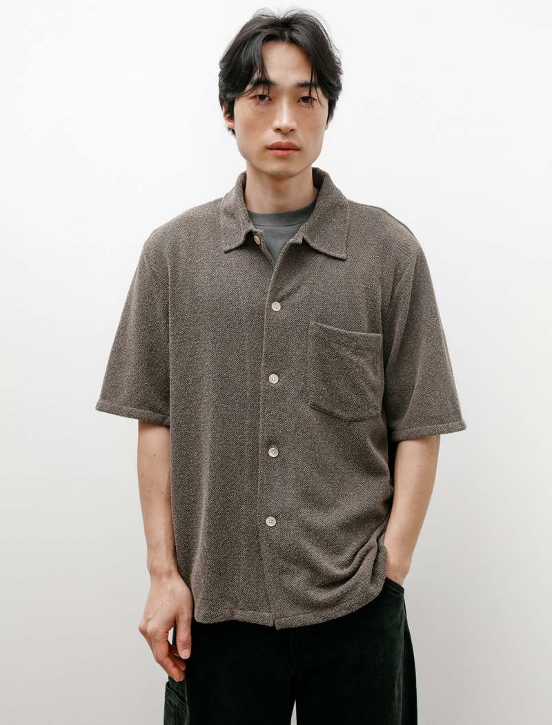 Our Legacy - Box Shirt Shortsleeve Muck Boucle