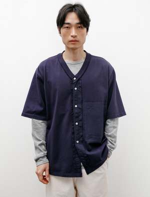 Camiel Fortgens Heavy Jersey Button Baseball Tee - Navy | Garmentory