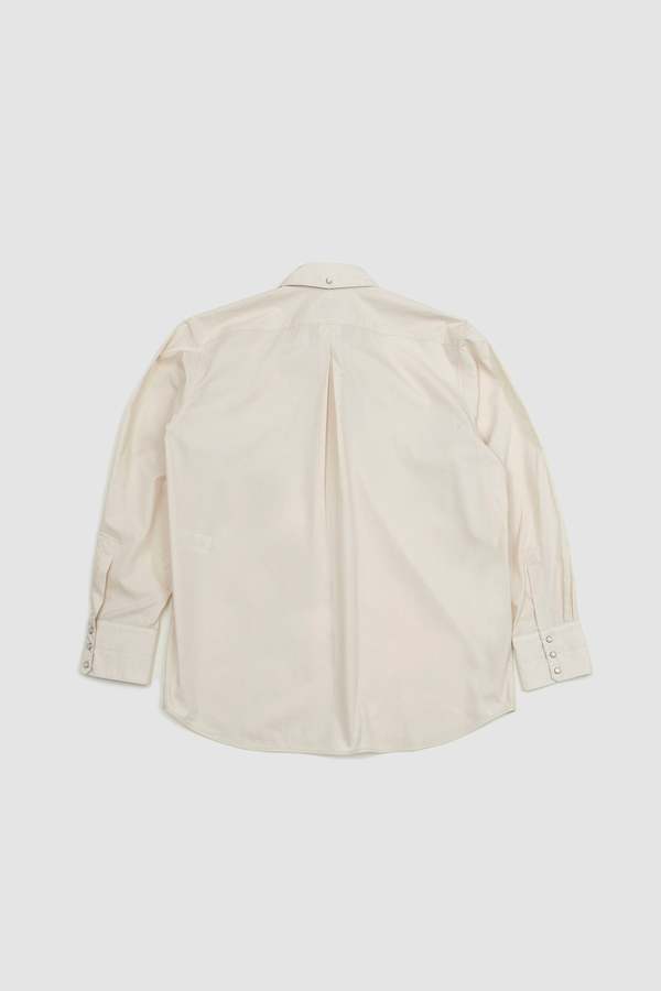 Lemaire Western Shirt With Snaps - Cream | Garmentory