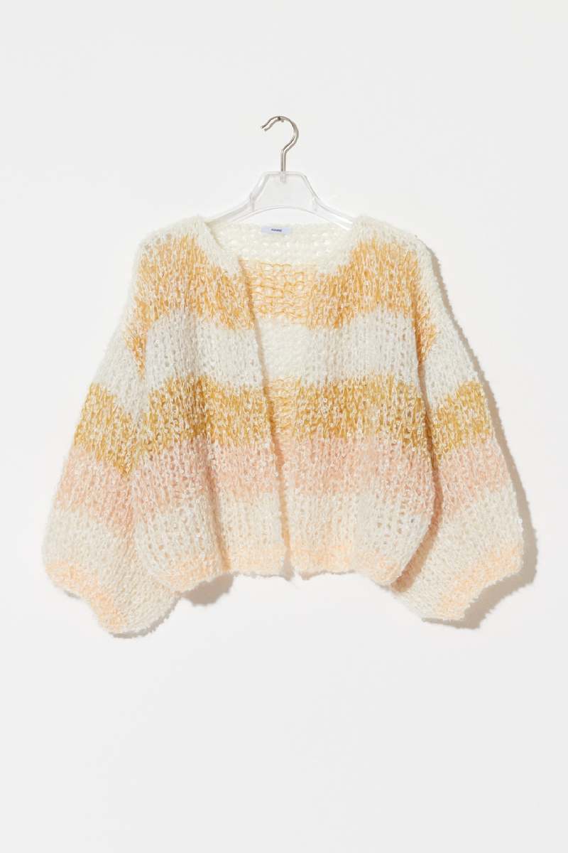 Maiami Boucle Rainbow Bomber - Sand