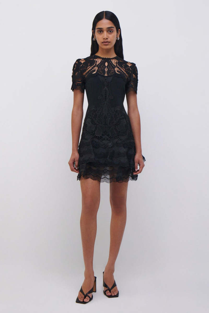 Jonathan simkhai lace pleated dress best sale