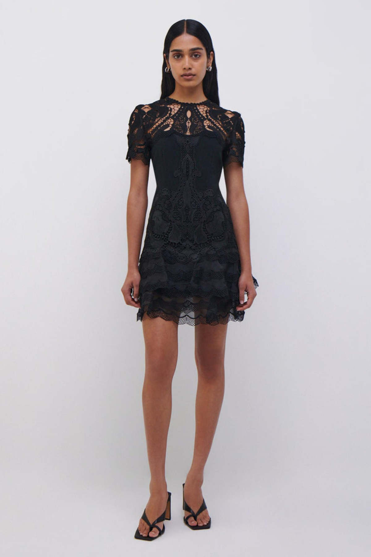 Jonathan Simkhai Paislee Lace Dress - Black | Garmentory
