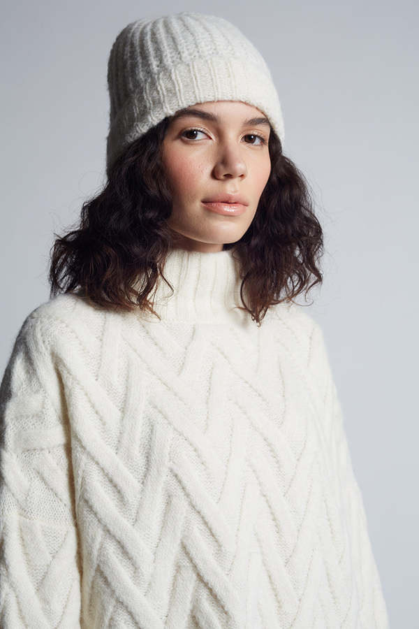Eleven Six Knits SOPHIA HAT - IVORY