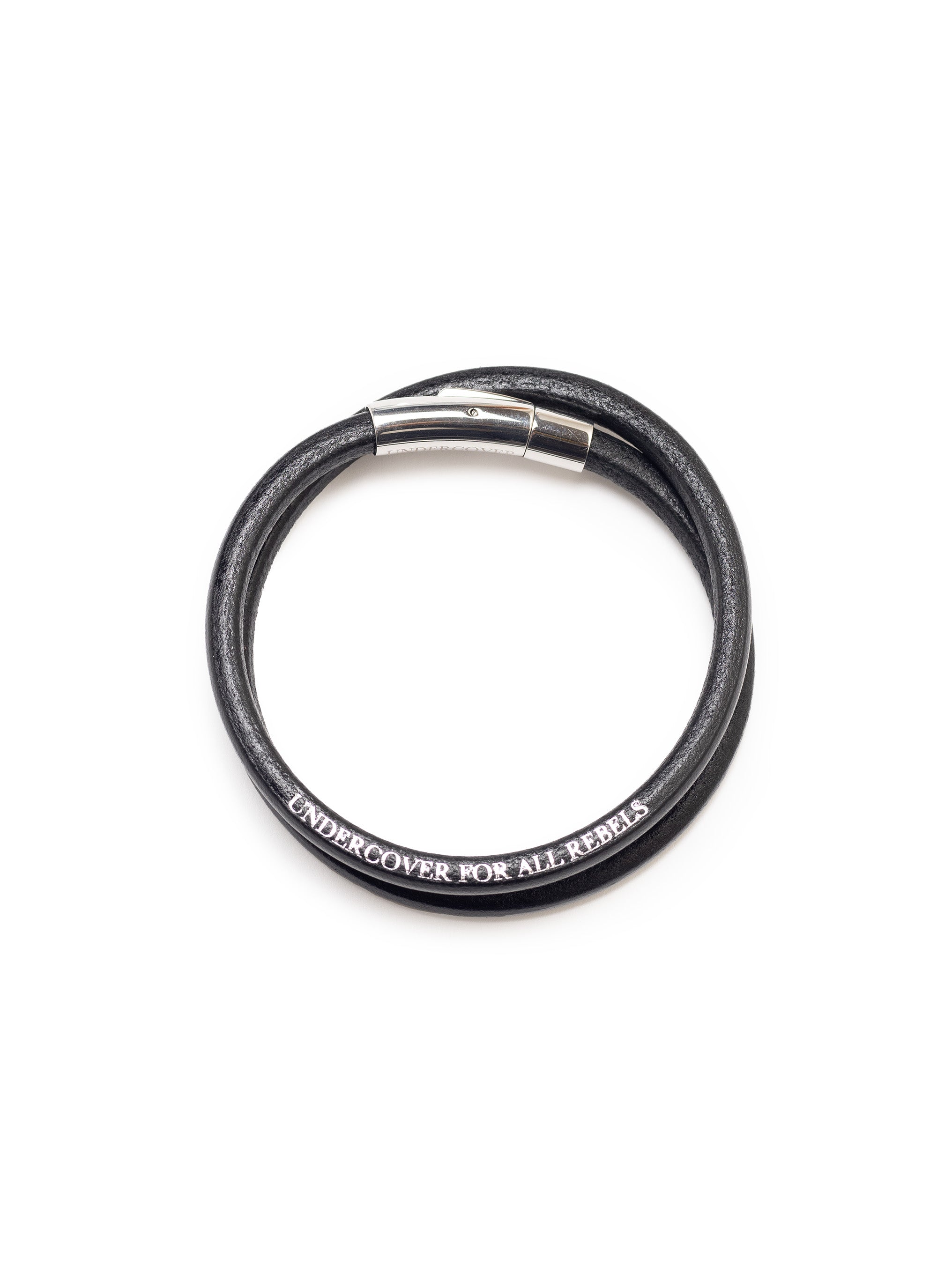 Undercover LEATHER BRACELET - BLACK | Garmentory