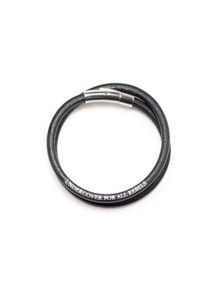 Undercover LEATHER BRACELET - BLACK | Garmentory