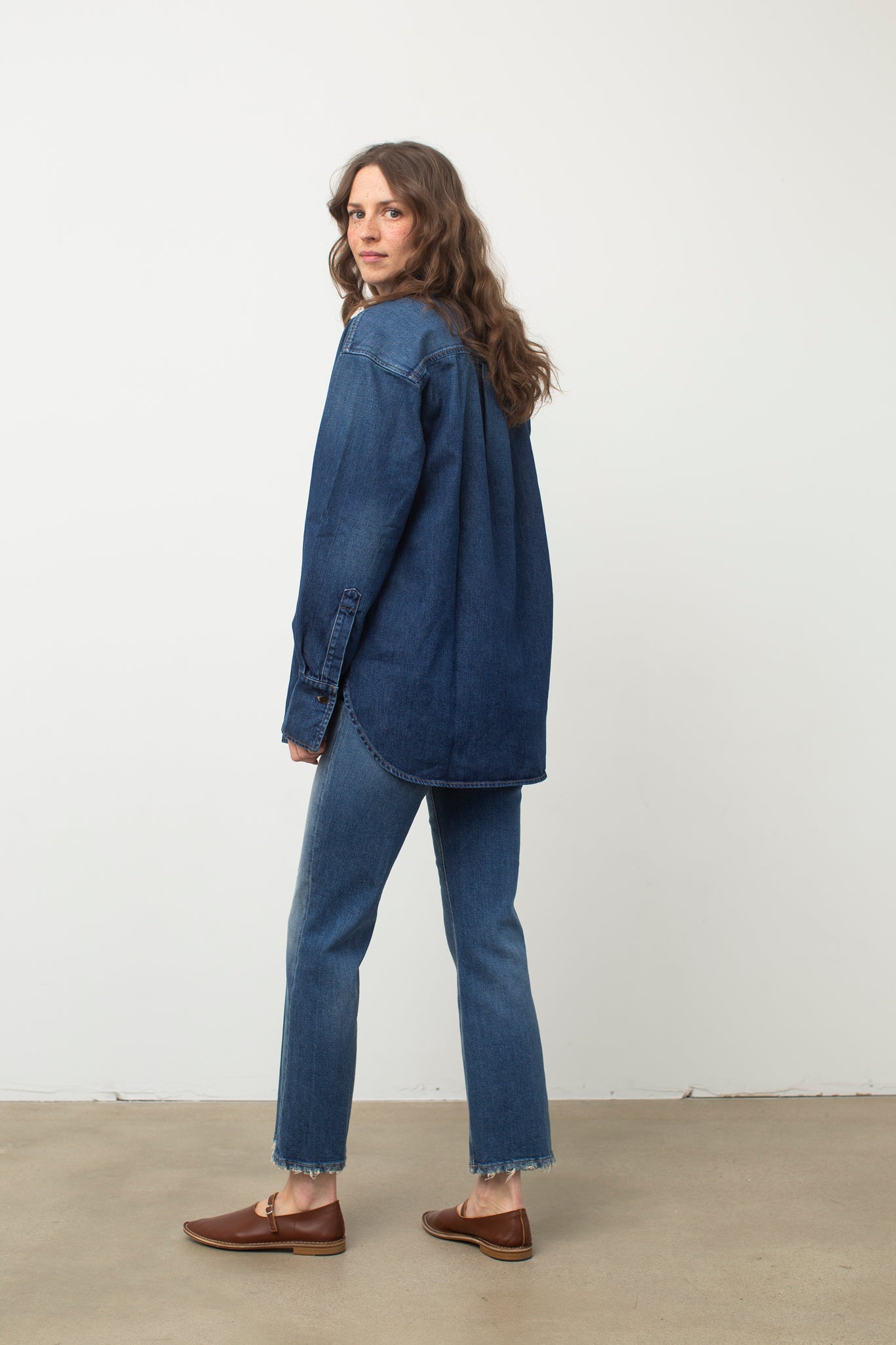 Boxy Denim Shirt