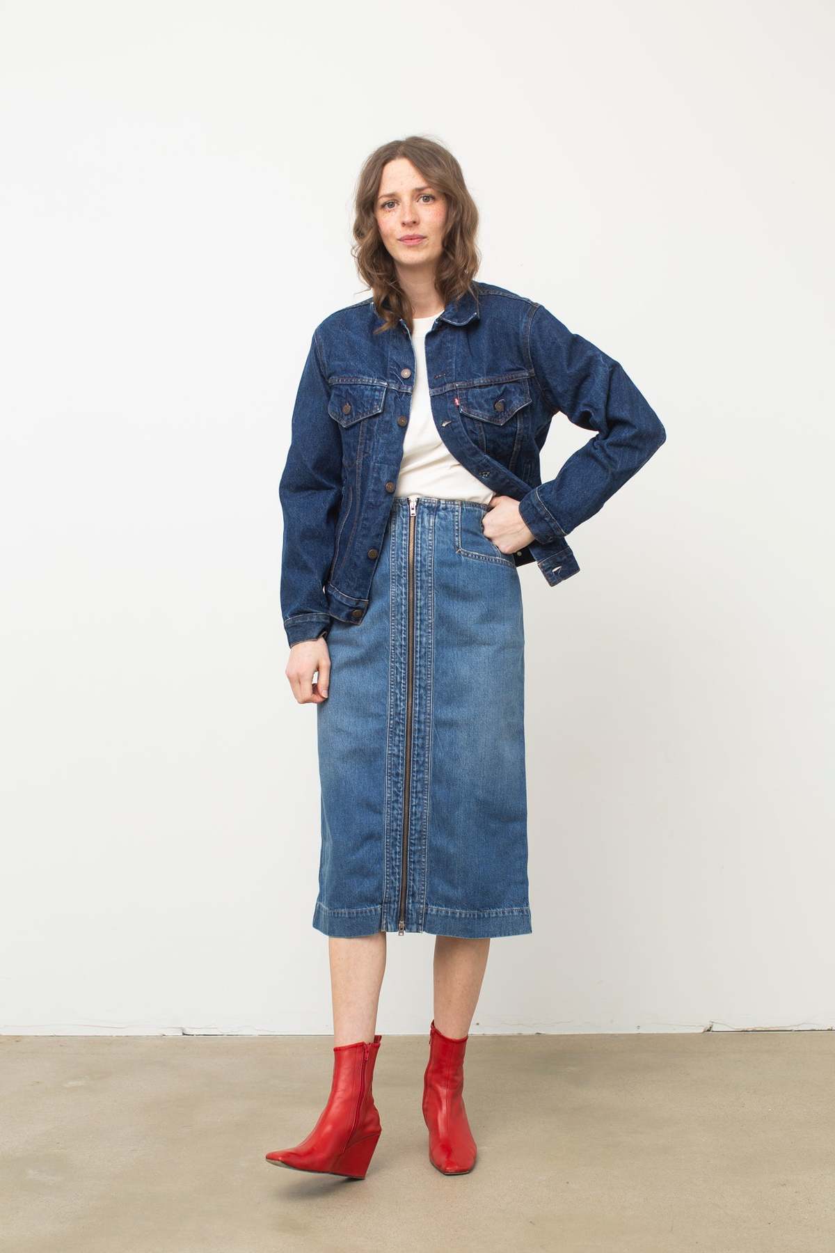 Levis Denim Trucker Jacket - Image 2 of 6