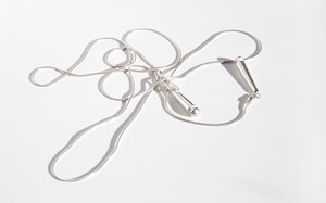Another Feather Drop Lariat Necklace - Silver Another Feather Drop Lariat Necklace - Silver