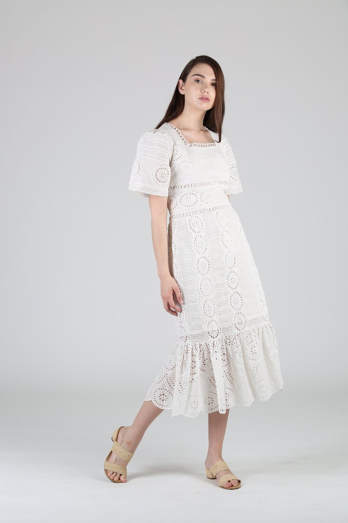 Pre - Loved] Sea NY Zinnia Midi Dress - White | Garmentory