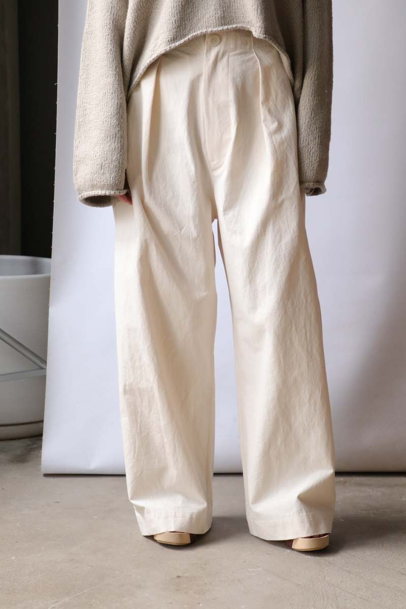 Lauren Manoogian Frame Trouser - Natural | Garmentory