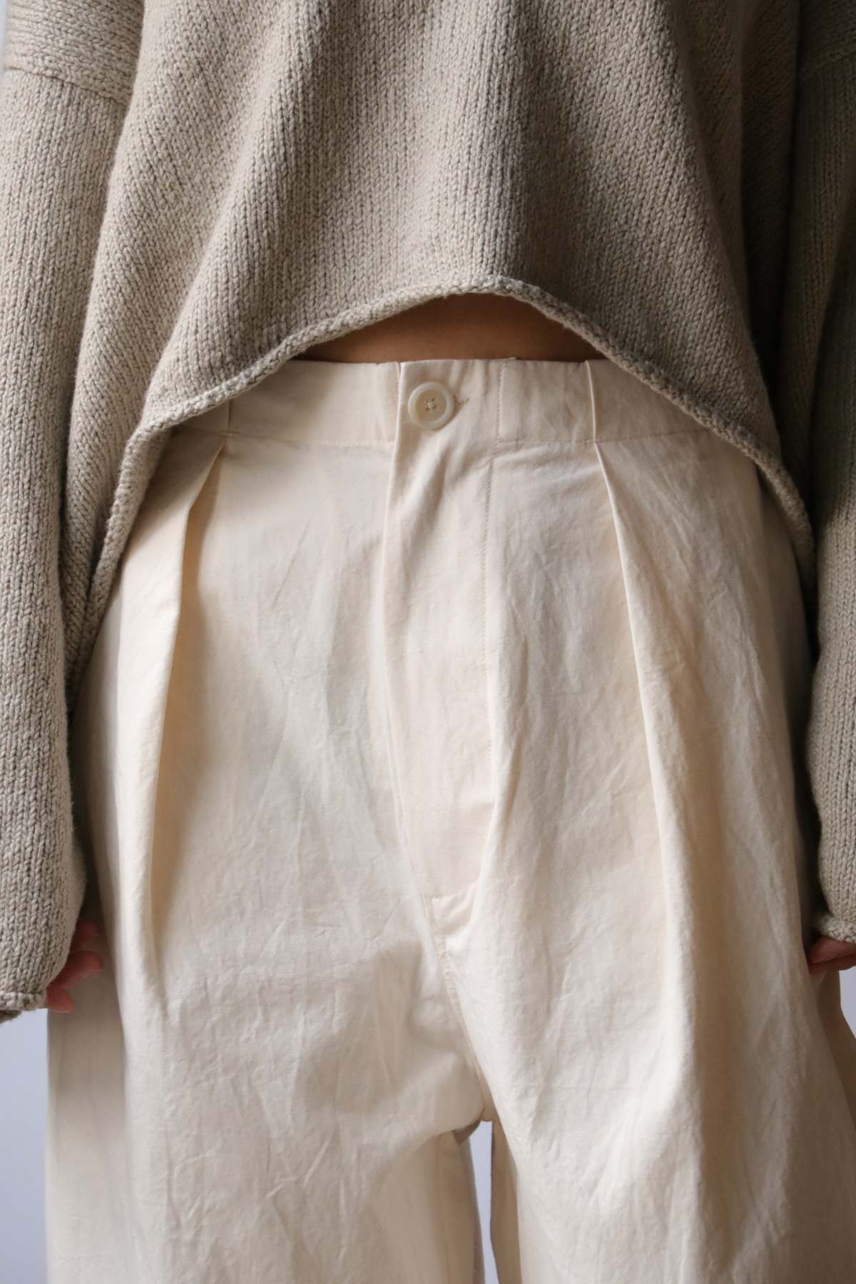 Lauren Manoogian Frame Trouser - Natural | Garmentory