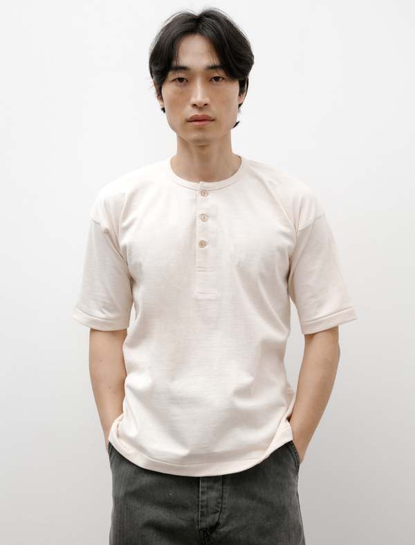 Taiga Takahashi Henry Neck Shirt - Ivory | Garmentory