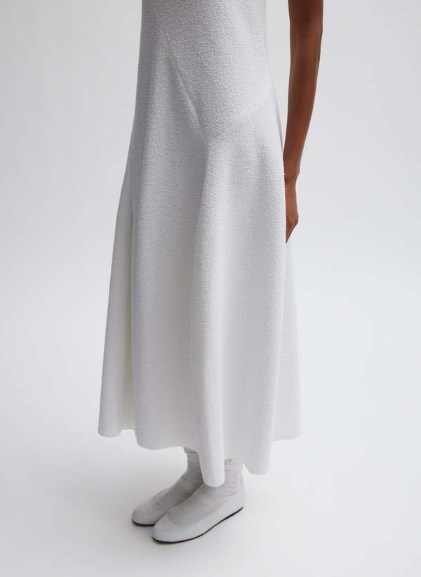 Tibi Boucl Knit Sculpted Dress - White | Garmentory