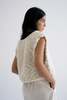 Ound Hand Knitted Acacia Wool Vest - Ivory - Thumbnail 2