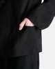Yohji Yamamoto Pour Homme J Single Button Shoulder Epaulet Jacket - Black - Thumbnail 6