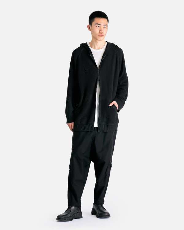 Yohji Yamamoto Pour Homme Zip Hoodie - Black | Garmentory