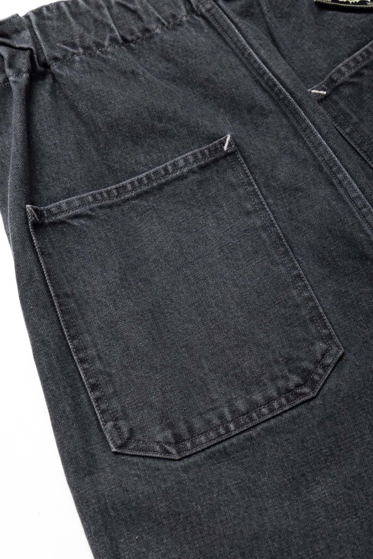 KAPITAL キャピタル Denim Easy Ranch Go Shorts Kapital 14oz Denim Easy-ranch-go Shorts - Black/Black