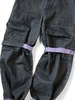 Kapital 14oz BLKxBLK Denim Nouvelle Shuttle Pants - Purple - Thumbnail 5