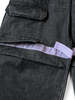 Kapital 14oz BLKxBLK Denim Nouvelle Shuttle Pants - Purple - Thumbnail 6